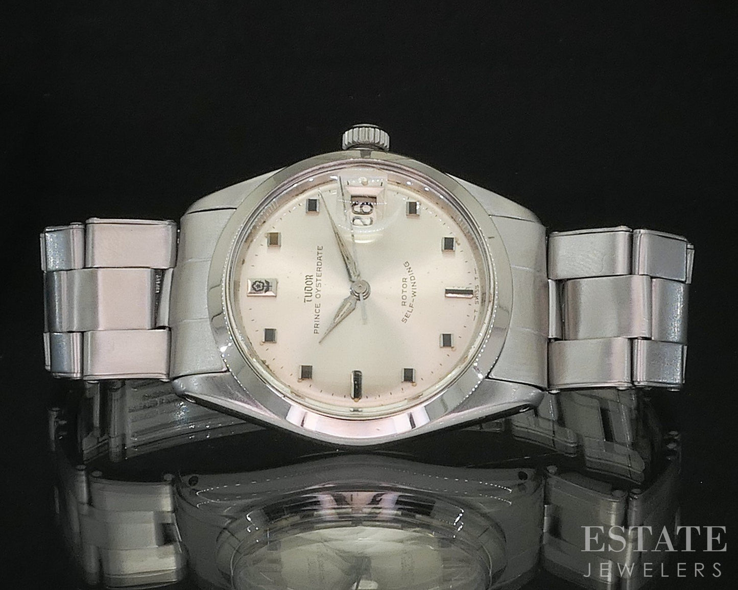 1965 Tudor Prince Oysterdate 7996 Small Rose Rolex Rivet Mens Watch i20004