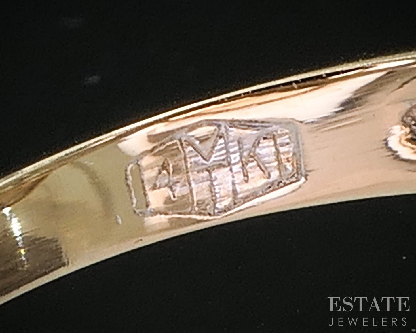 Vintage 14k Yellow Gold Natural Diamond Ladies Spinner Ring 4.0g i19966b