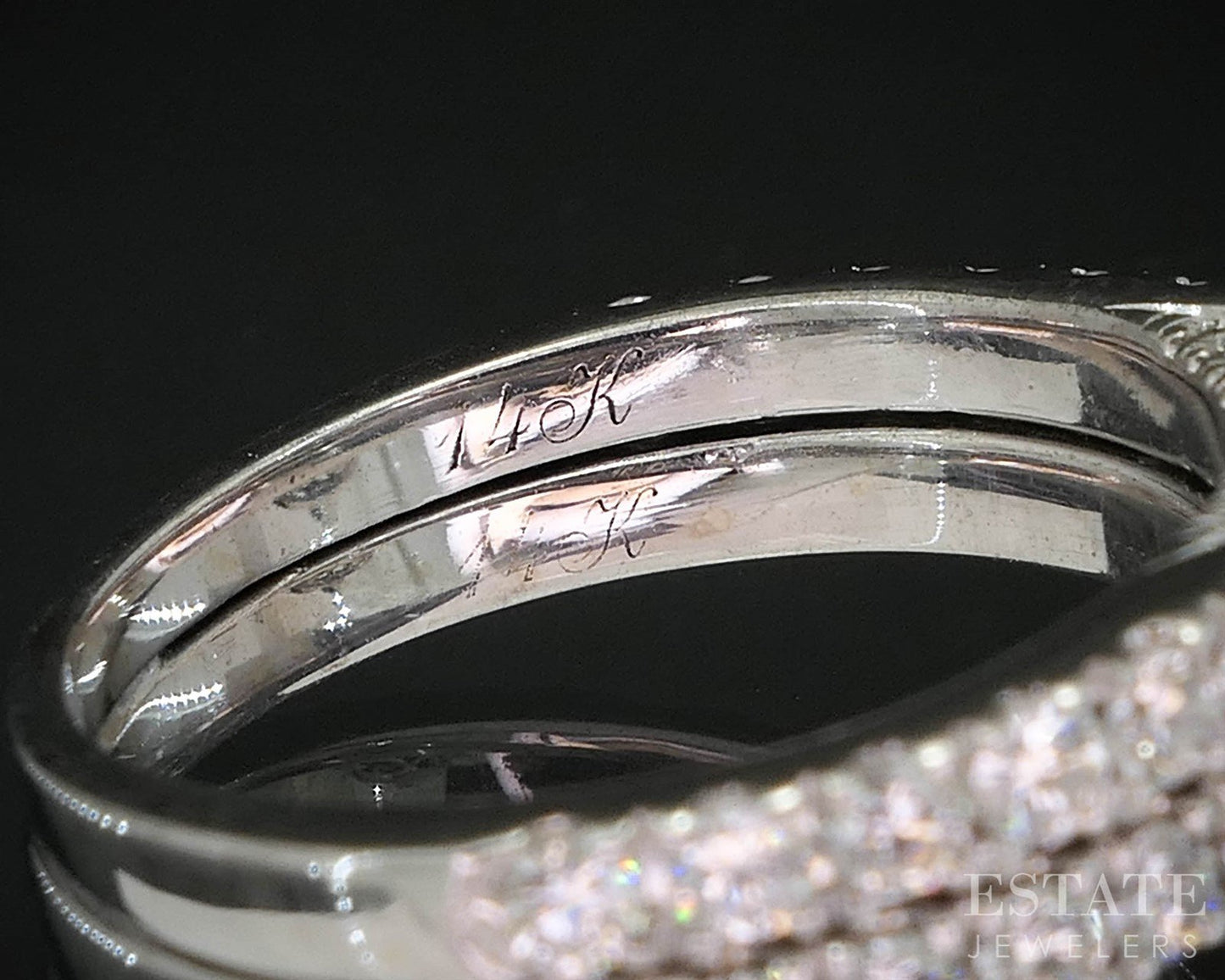 14k White Gold Marquise Natural 1ctw Diamond Neil Lane Wedding Set 6.3g p88903