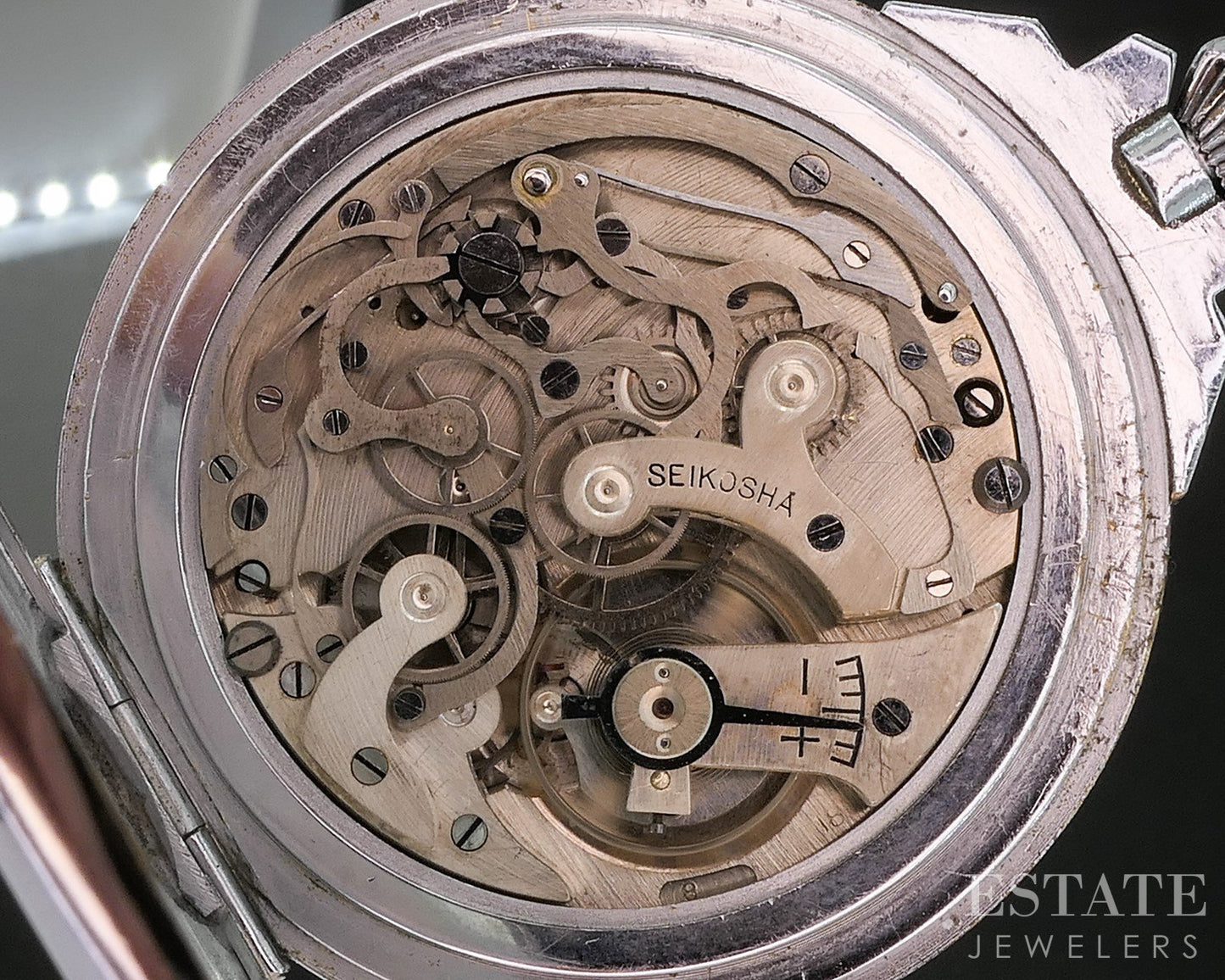 WWII Siekosha Seiko Japanese Navy Chronograph Pilots Pocket Watch p89122