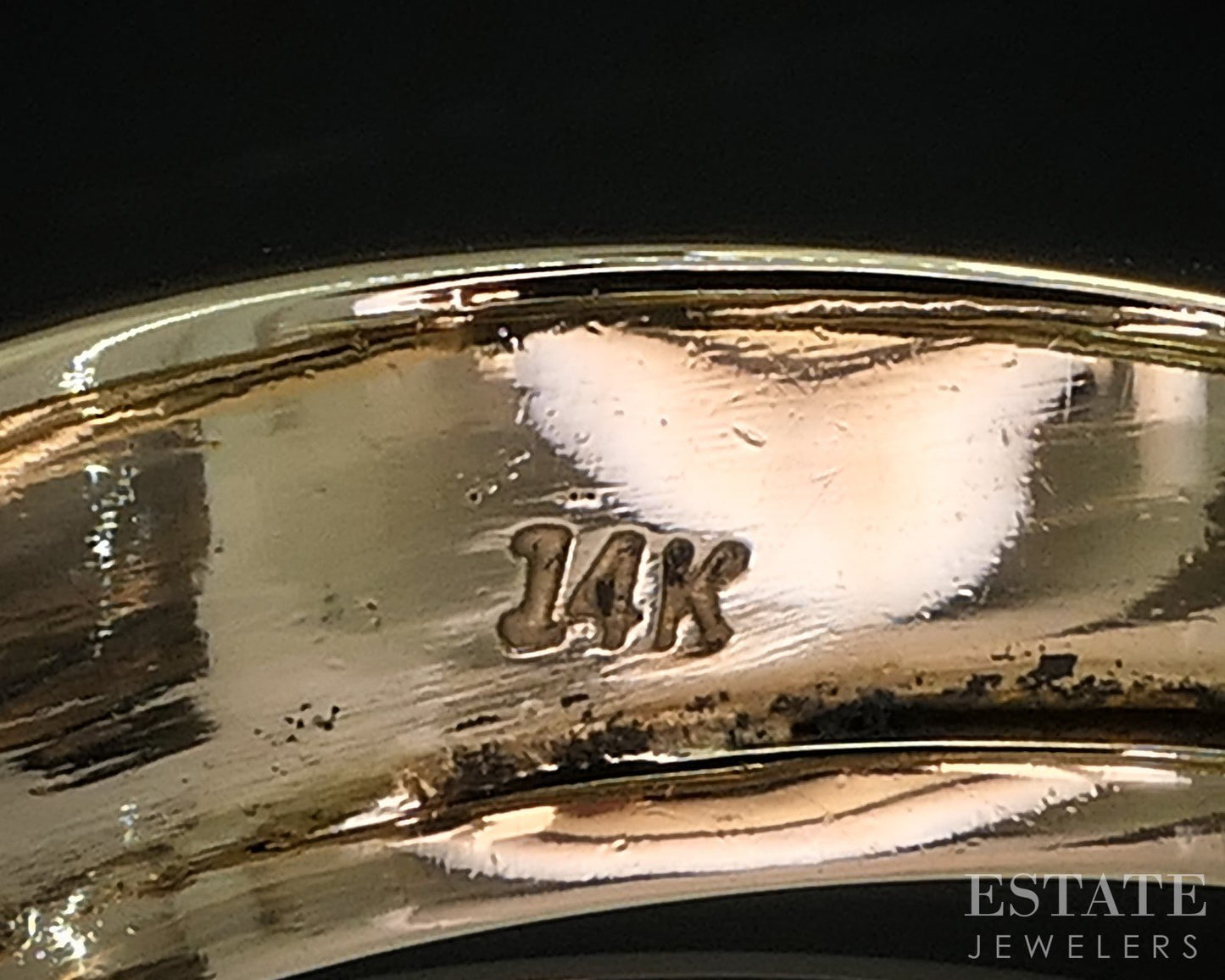 14k Yellow Gold Princess Natural .24ct Diamond Solitaire Bypass Ring 8.6g i20028