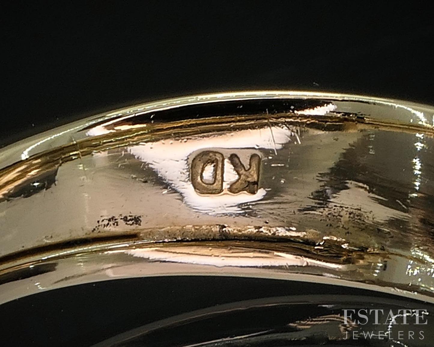 14k Yellow Gold Princess Natural .24ct Diamond Solitaire Bypass Ring 8.6g i20028