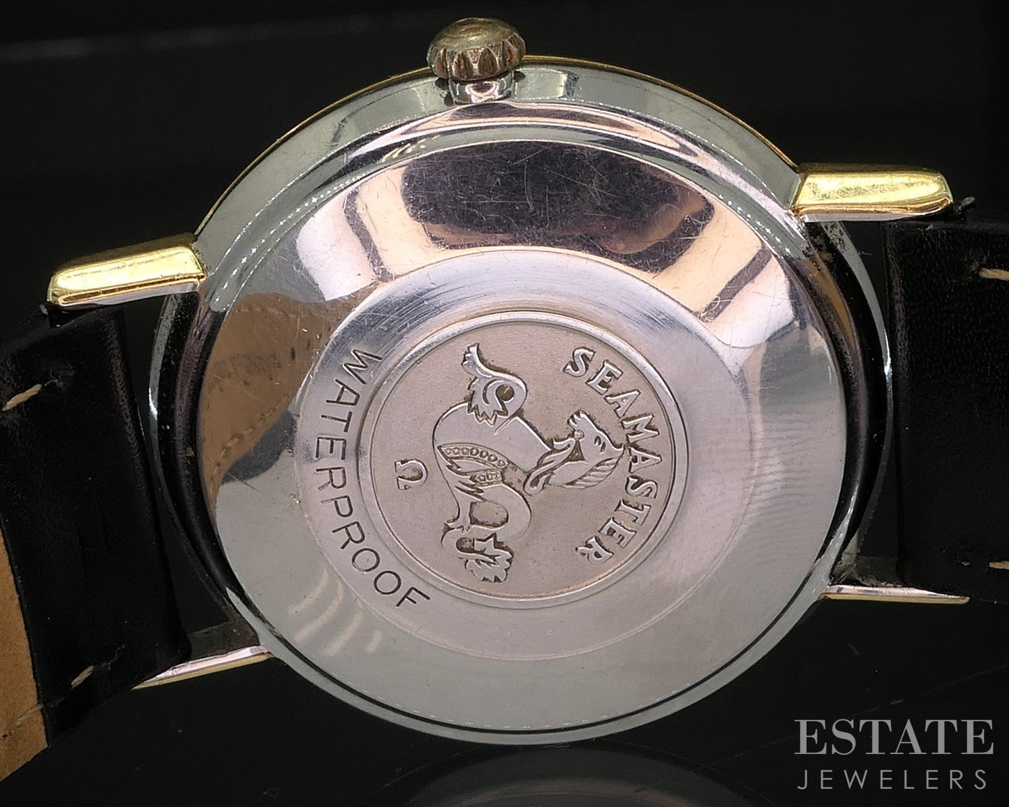 Vintage 1959 Omega Seamaster Gold Capped Cal. 520 Crosshair Mens Watch i20024
