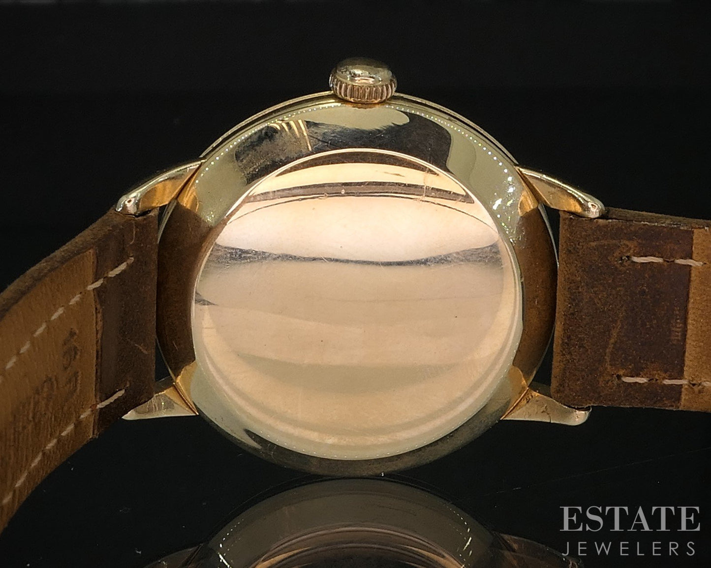 Vintage 1950 14k Yellow Gold Omega Bumper Automatic Cal. 342 Mens Watch i20041