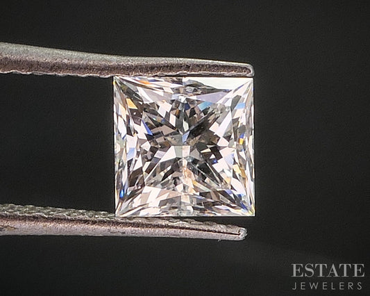 Loose .84ct Princess Cut GSI Certified Natural Diamond I1/H i20080