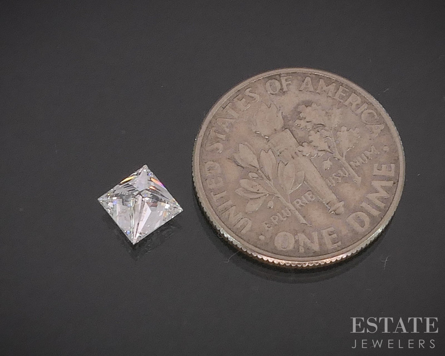Loose .84ct Princess Cut GSI Certified Natural Diamond I1/H i20080