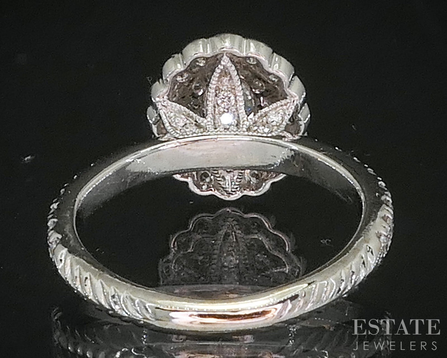 14k White Gold Natural .70ctw Diamond Neil Lane Halo Engagement Ring 3.1g i20151