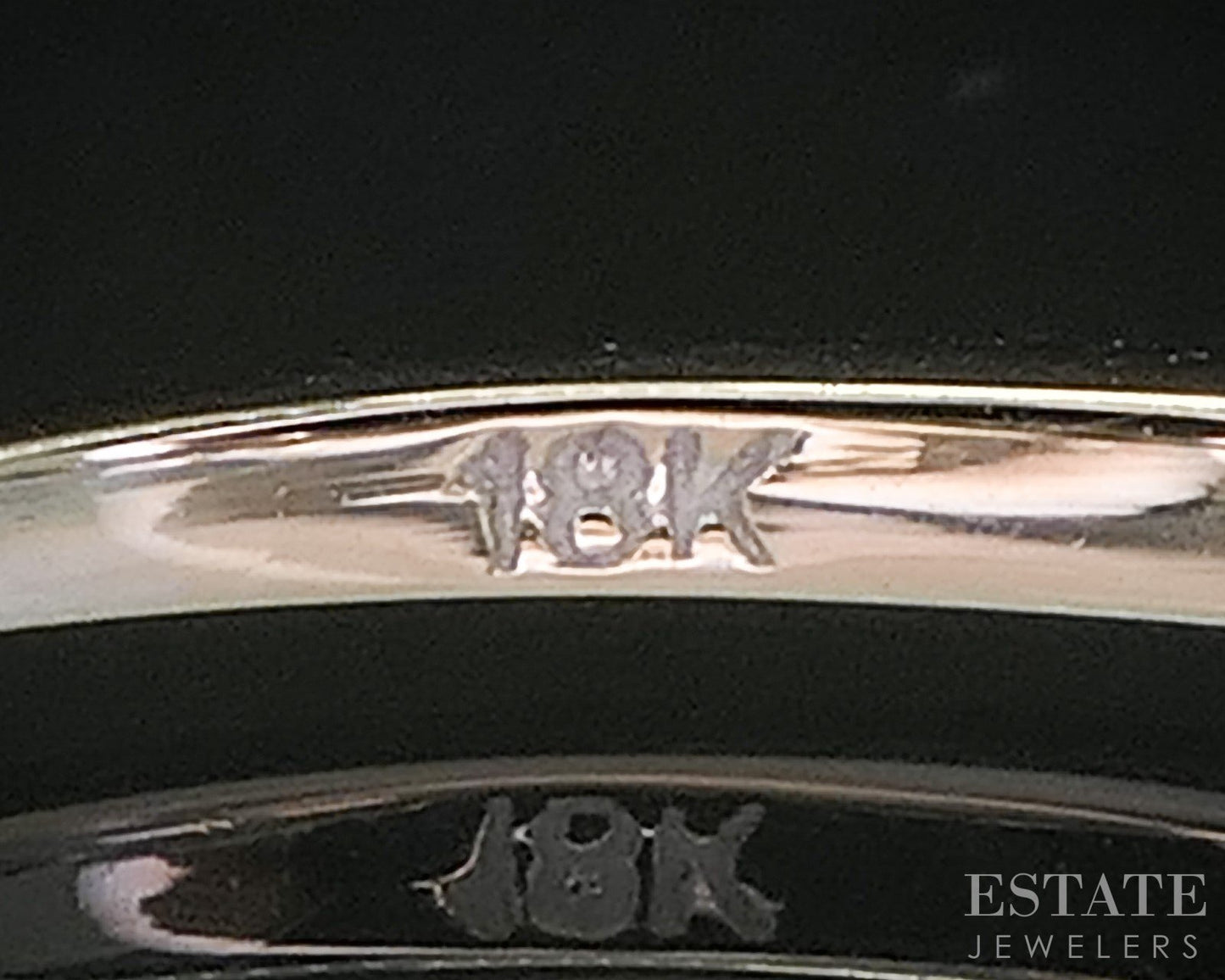18k White Gold EFFY Natural Emerald & Diamond Ladies Band Ring 1.5g i20145