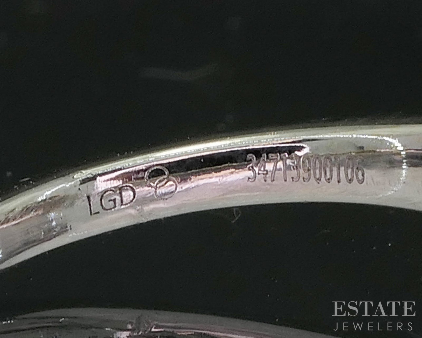 14k White Gold Round GSI Lab Created 1.43ctw Diamond Engagement Ring 3.2g i20197