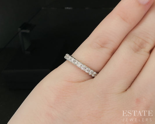 14k White Gold Natural .25ctw Diamond Gabriel & Co. Wedding Band 2.7g i20190