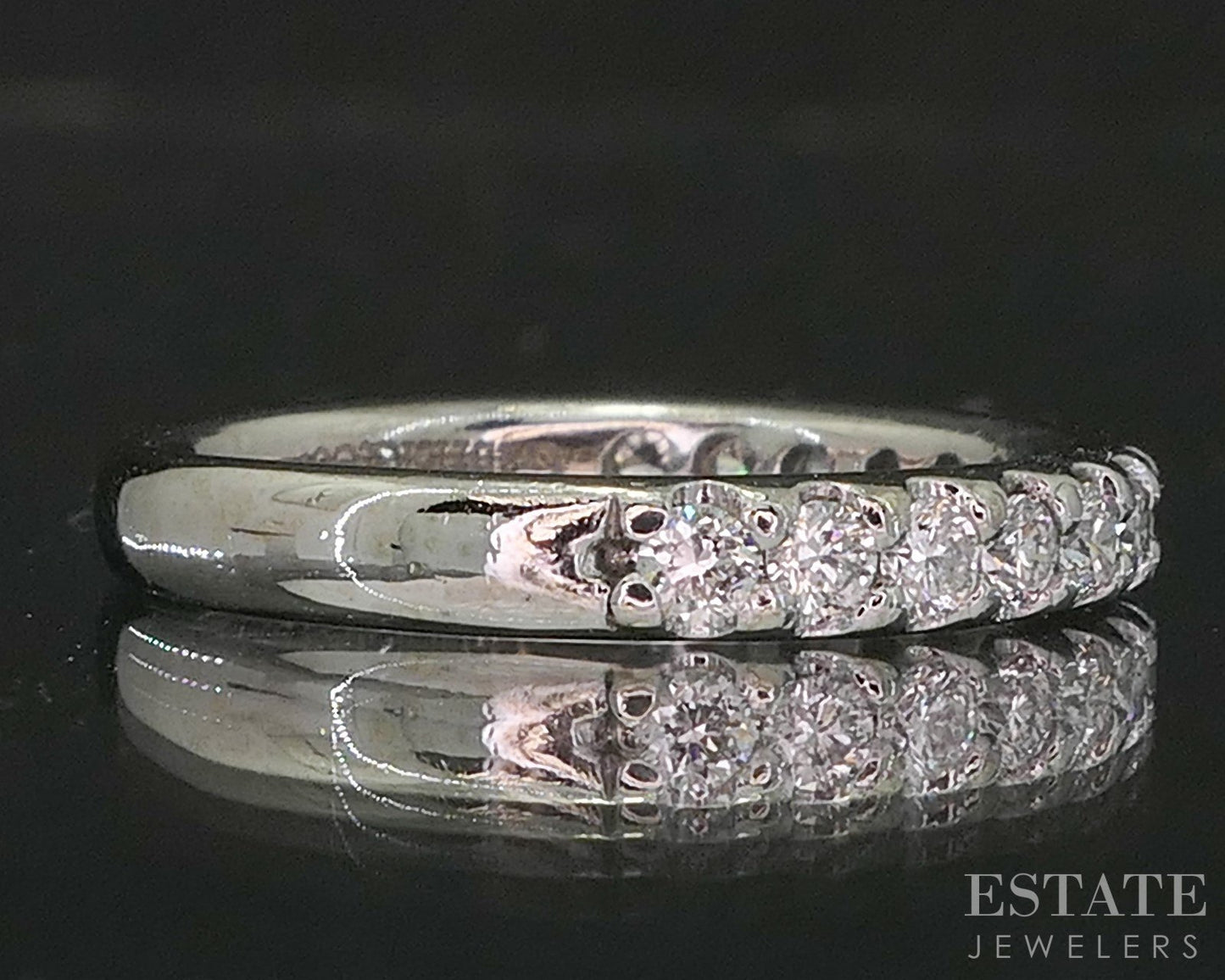 14k White Gold Natural .25ctw Diamond Gabriel & Co. Wedding Band 2.7g i20190