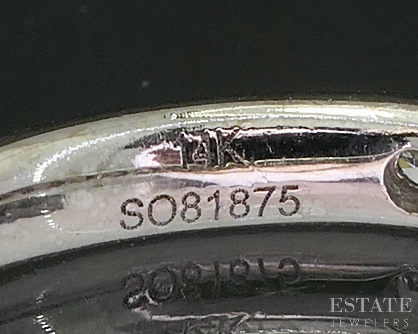 14k White Gold Natural .25ctw Diamond Gabriel & Co. Wedding Band 2.7g i20190