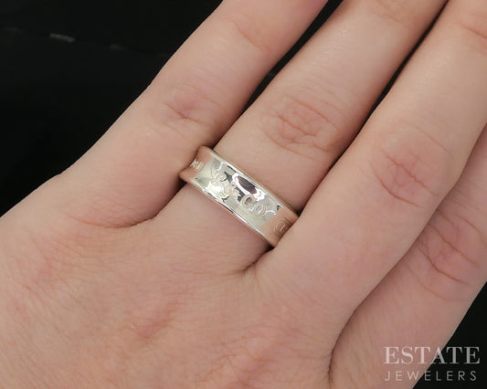 Sterling Silver Tiffany & Co. 1837 Collection 7mm Band Ring 7.9g i20210