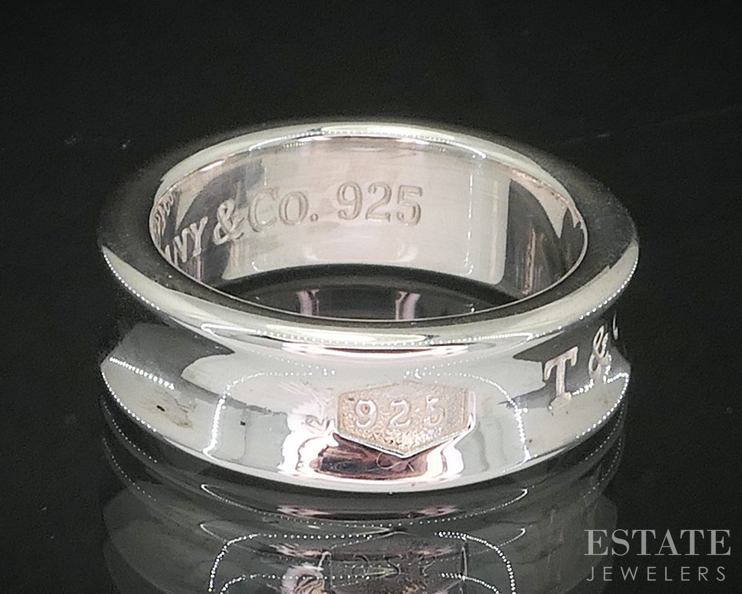 Sterling Silver Tiffany & Co. 1837 Collection 7mm Band Ring 7.9g i20210
