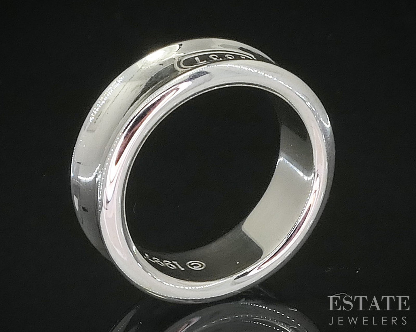 Sterling Silver Tiffany & Co. 1837 Collection 7mm Band Ring 7.9g i20210