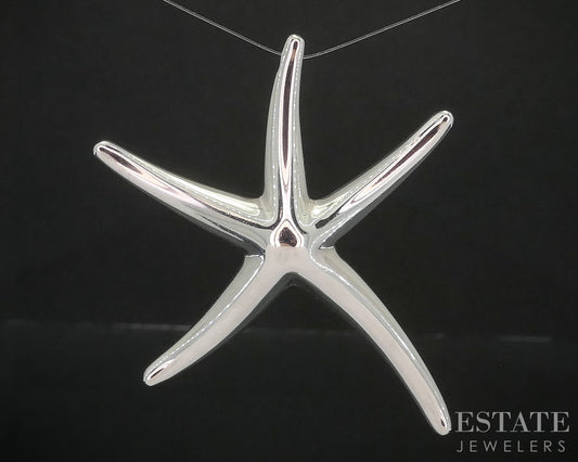Sterling Silver Tiffany & Co. Elsa Peretti Large Starfish Pendant 11g i20249