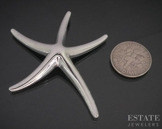 Sterling Silver Tiffany & Co. Elsa Peretti Large Starfish Pendant 11g i20249