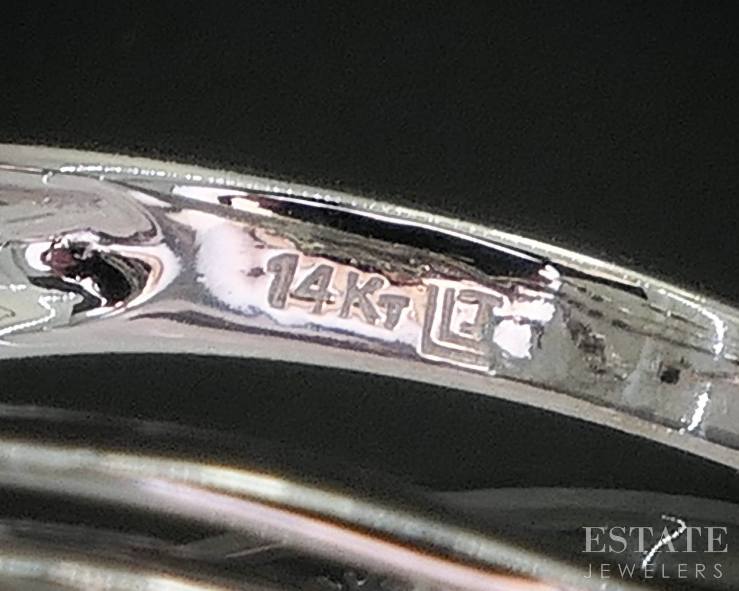 14k White Gold Natural .10ctw Diamond Ladies Spray Bypass Band Ring 2.9g i20238