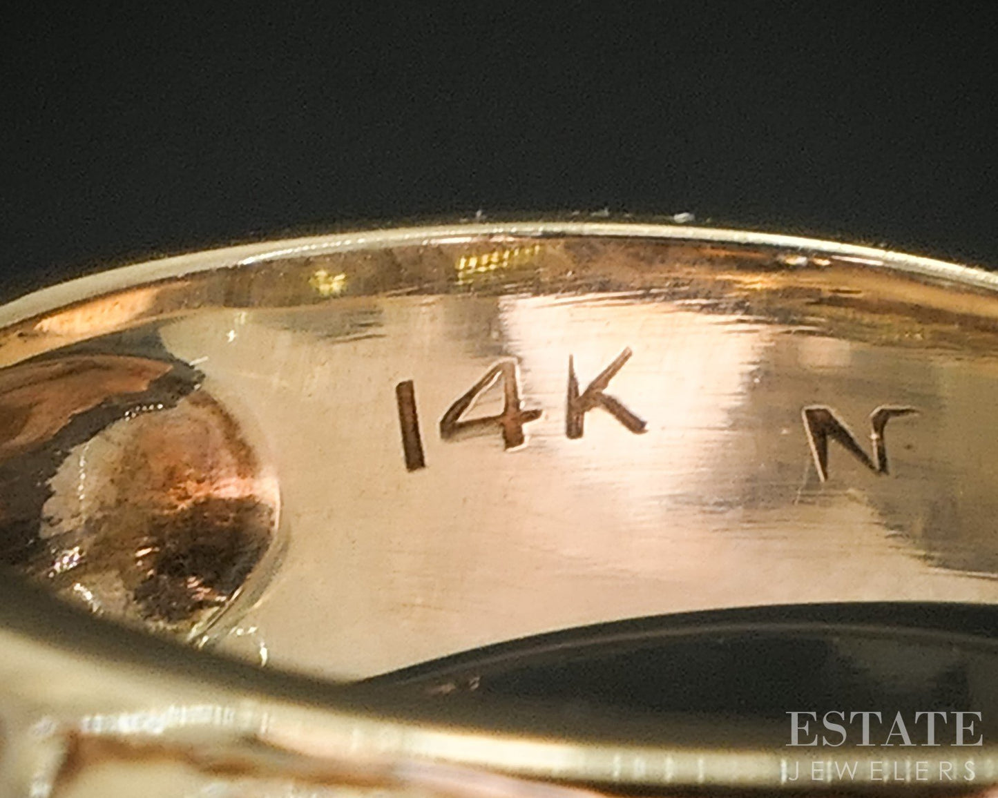Antique 14k Yellow Gold OEC Natural .35ctw Diamond Band Ring 6.3g i20261