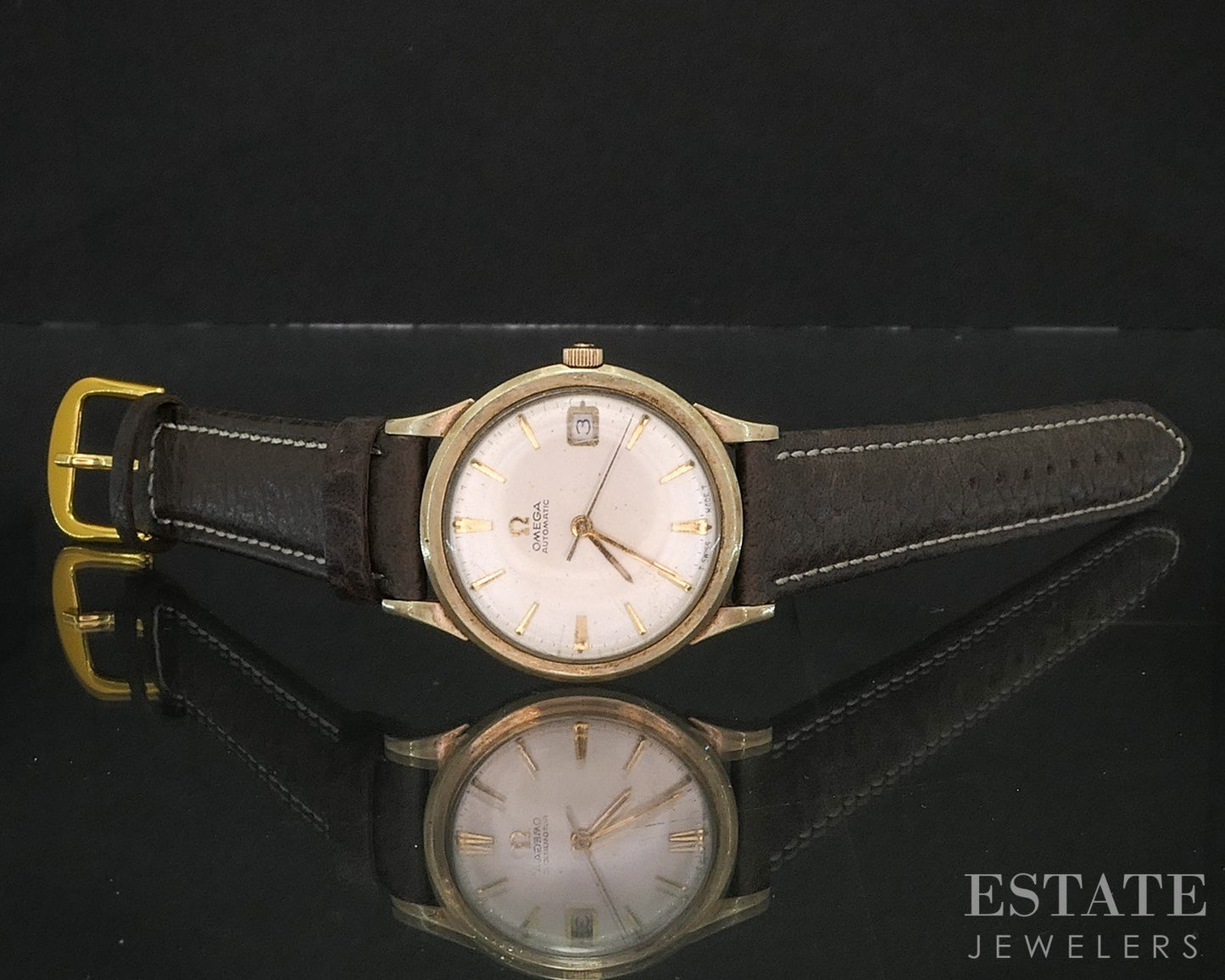 Vintage 1966 Omega Gold Filled Automatic Date Cal. 563 Mens Watch i20263
