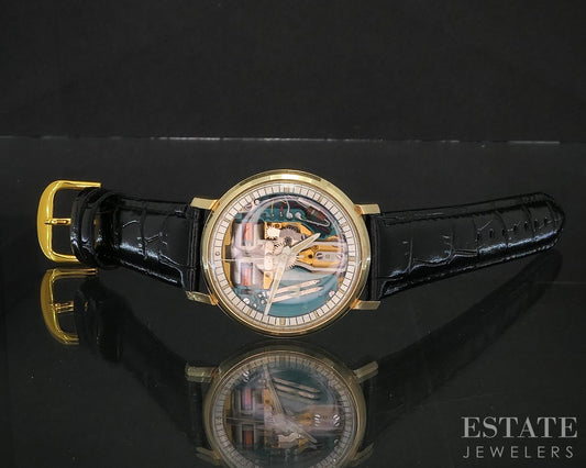 Vintage 1973 Bulova Accutron Spaceview Gold Filled Mens Watch i20264