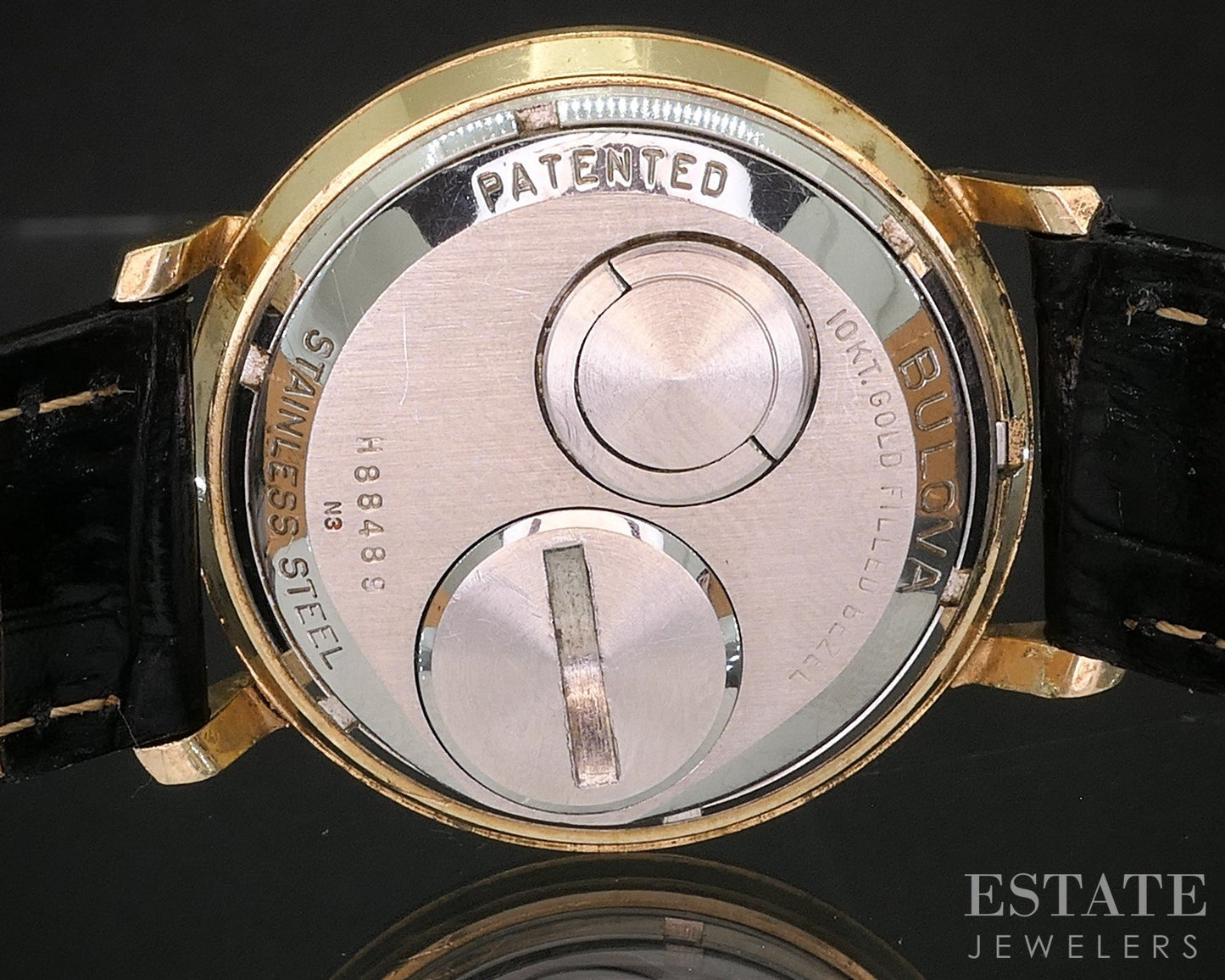 Vintage 1973 Bulova Accutron Spaceview Gold Filled Mens Watch i20264