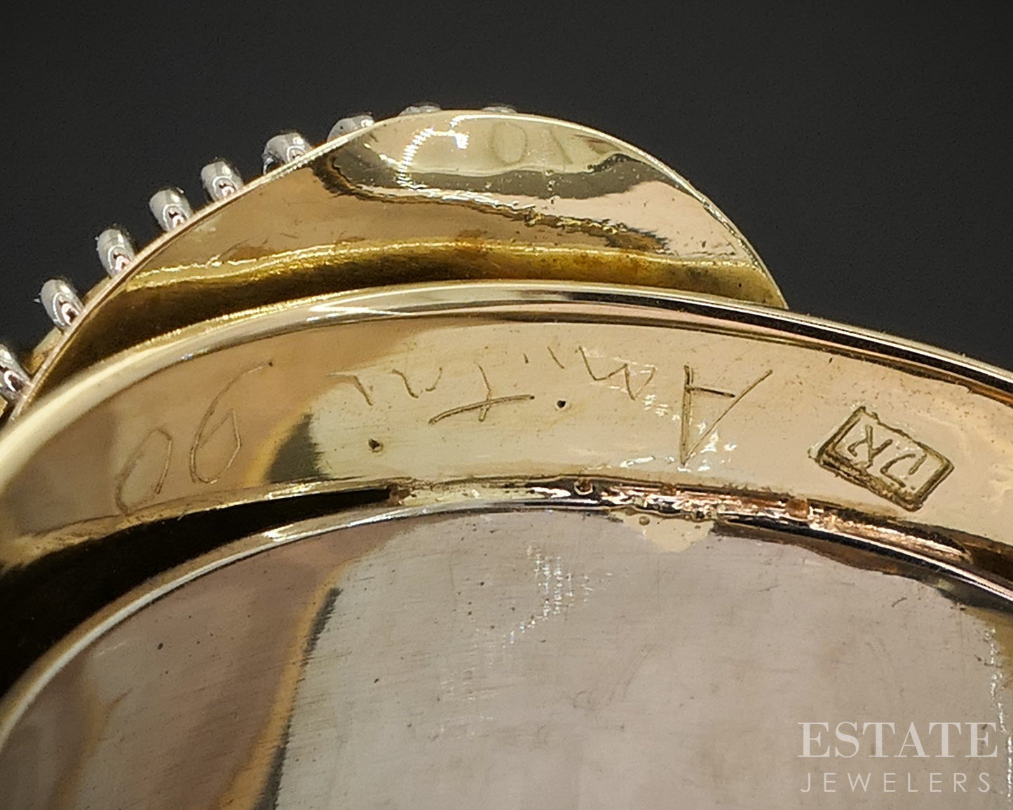 18k Yellow & White Gold Kay Amitai Israel Designer Band Ring 18.9g i20267