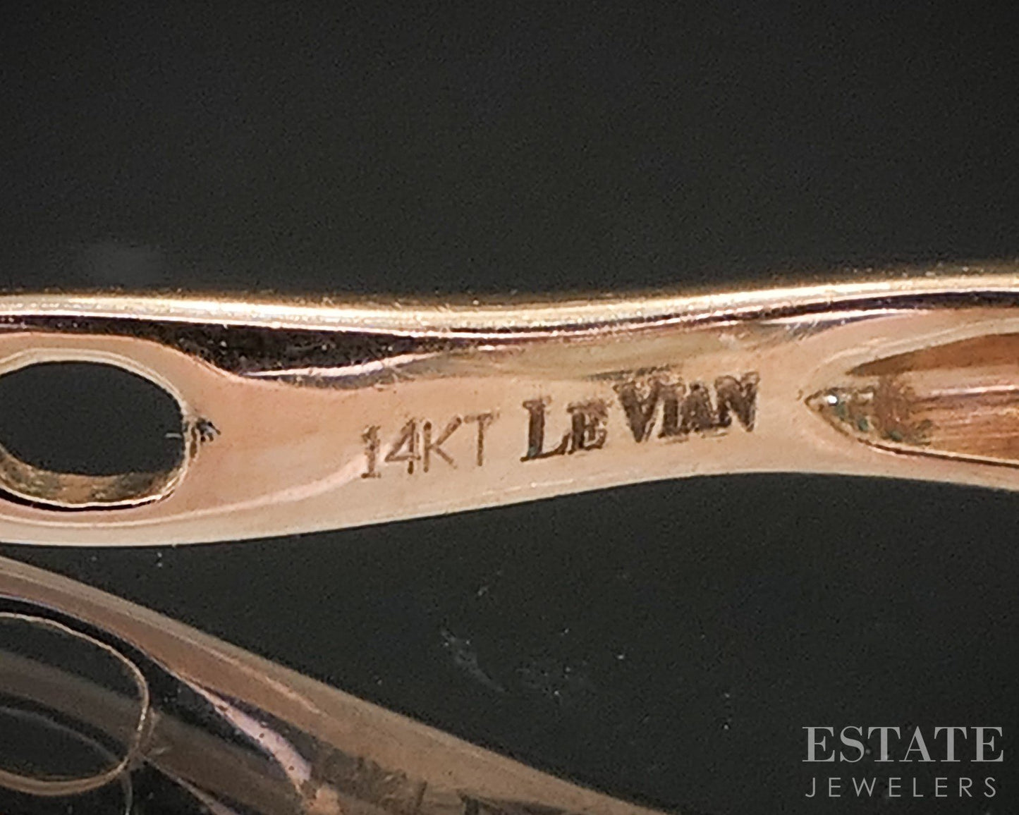 14k Strawberry Gold LeVian Natural Rhodolite Garnet & Diamond Earrings 3g p90986