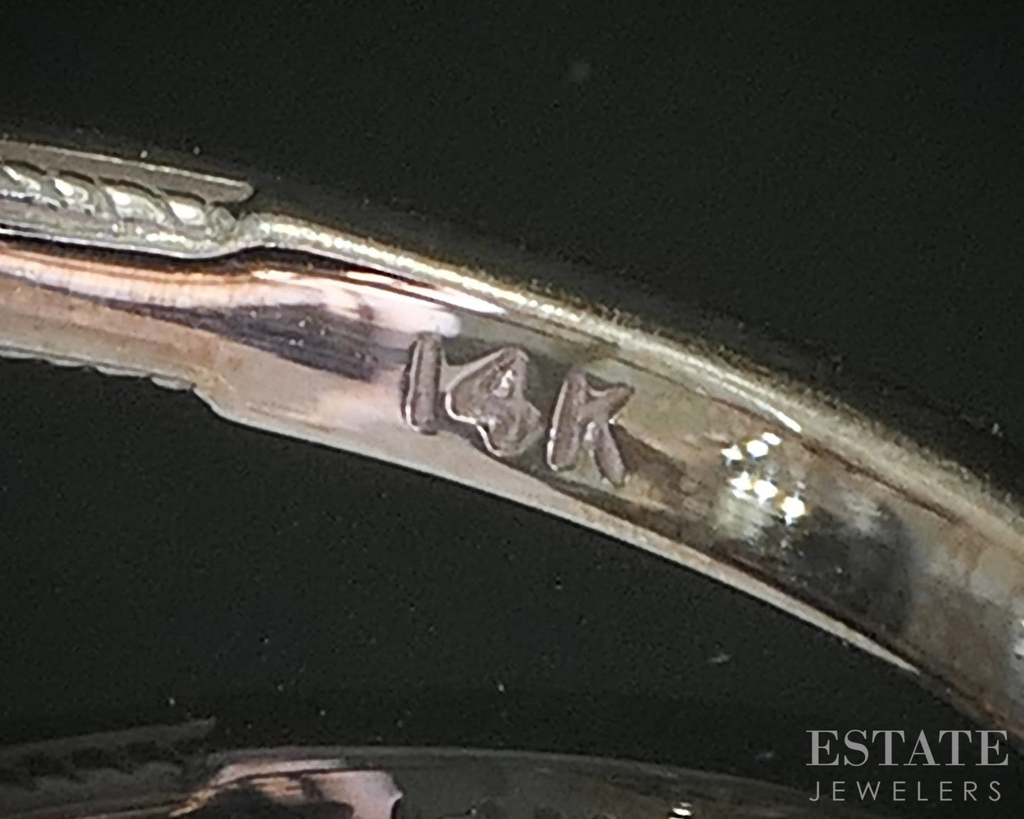 14k White Gold EFFY Natural Blue Sapphire & Diamond Halo Ladies Ring 3.1g i20295