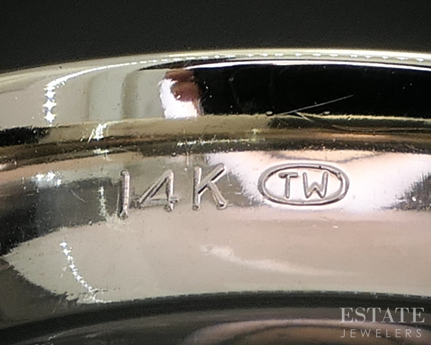 14k White Gold 6mm Smooth Comfort Fit Mens Wedding Band 8.9g i20169b