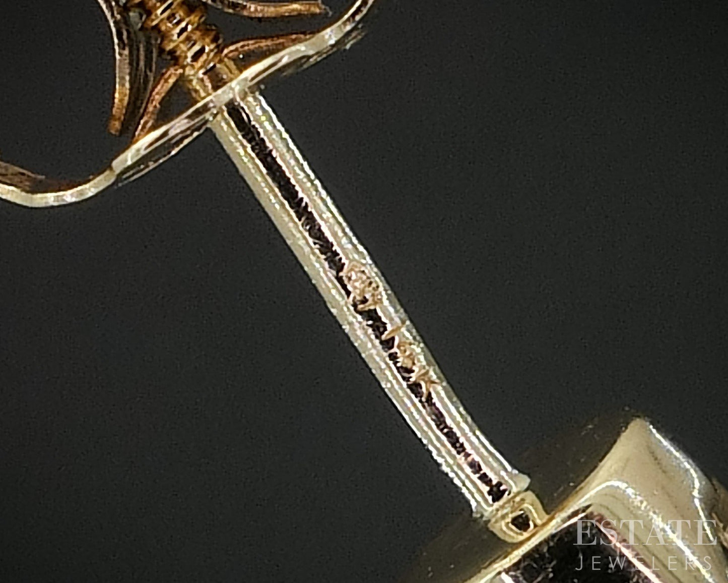 14k Yellow Gold Round Natural .40ctw Diamond Stud Earrings i20171b