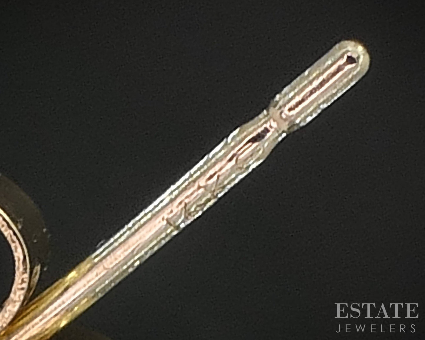 14k Yellow Gold Oval Natural Emerald Stud Ladies Earrings 0.6g i20359b