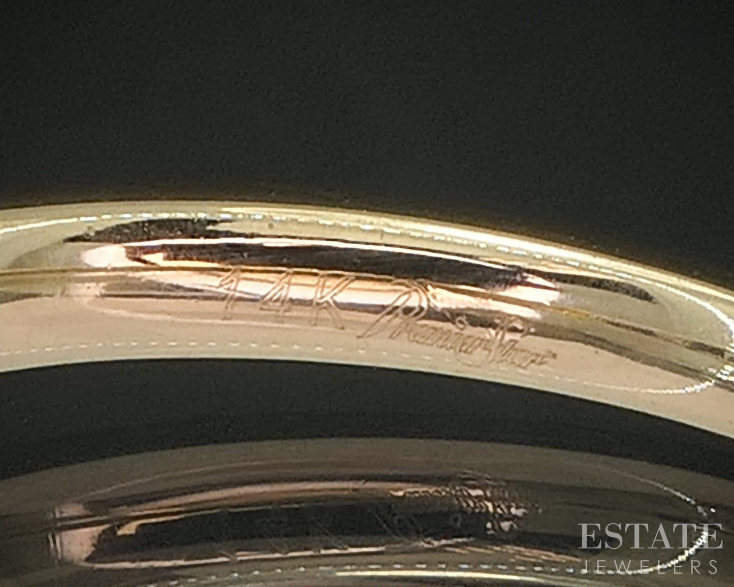 14k Yellow Gold Princess Natural .22ctw Diamond Engagement Ring 3.4g i20354b