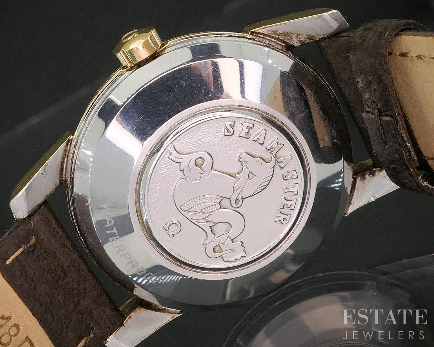 Vintage 1958 Omega Seamaster Calendar Gold Capped Cal. 503 Mens Watch i20381