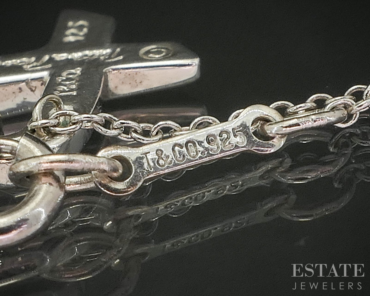 Sterling Paloma Picasso Tiffany & Co Loving Heart Necklace 2.6g 16"L i20385