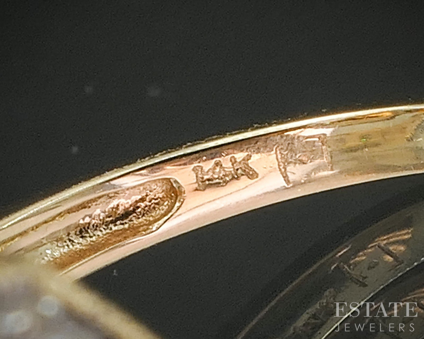 14k Yellow Gold Natural Citrine & Diamond Ladies Ring 5.0g i20376