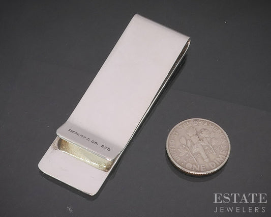 Sterling Silver Tiffany & Co. Classic Mens Money Clip 19.5g i20379