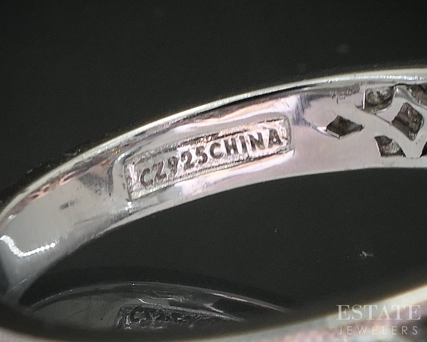 Sterling Silver Tacori Epiphany Pink CZ & White CZ Ladies Ring 6.5g i20458