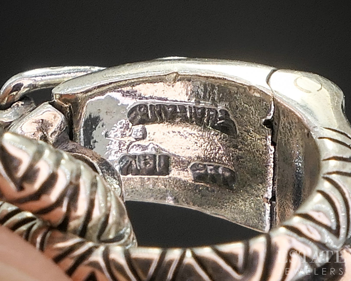 18k & Sterling Barbara Bixby Open Heart Lotus Flower Ladies Pendant 12g i20451