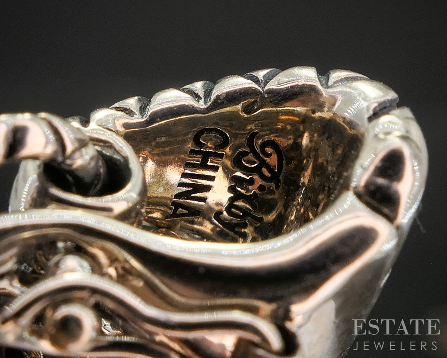 18k & Sterling Barbara Bixby Open Heart Turquoise Ladies Pendant 16.6g i20449