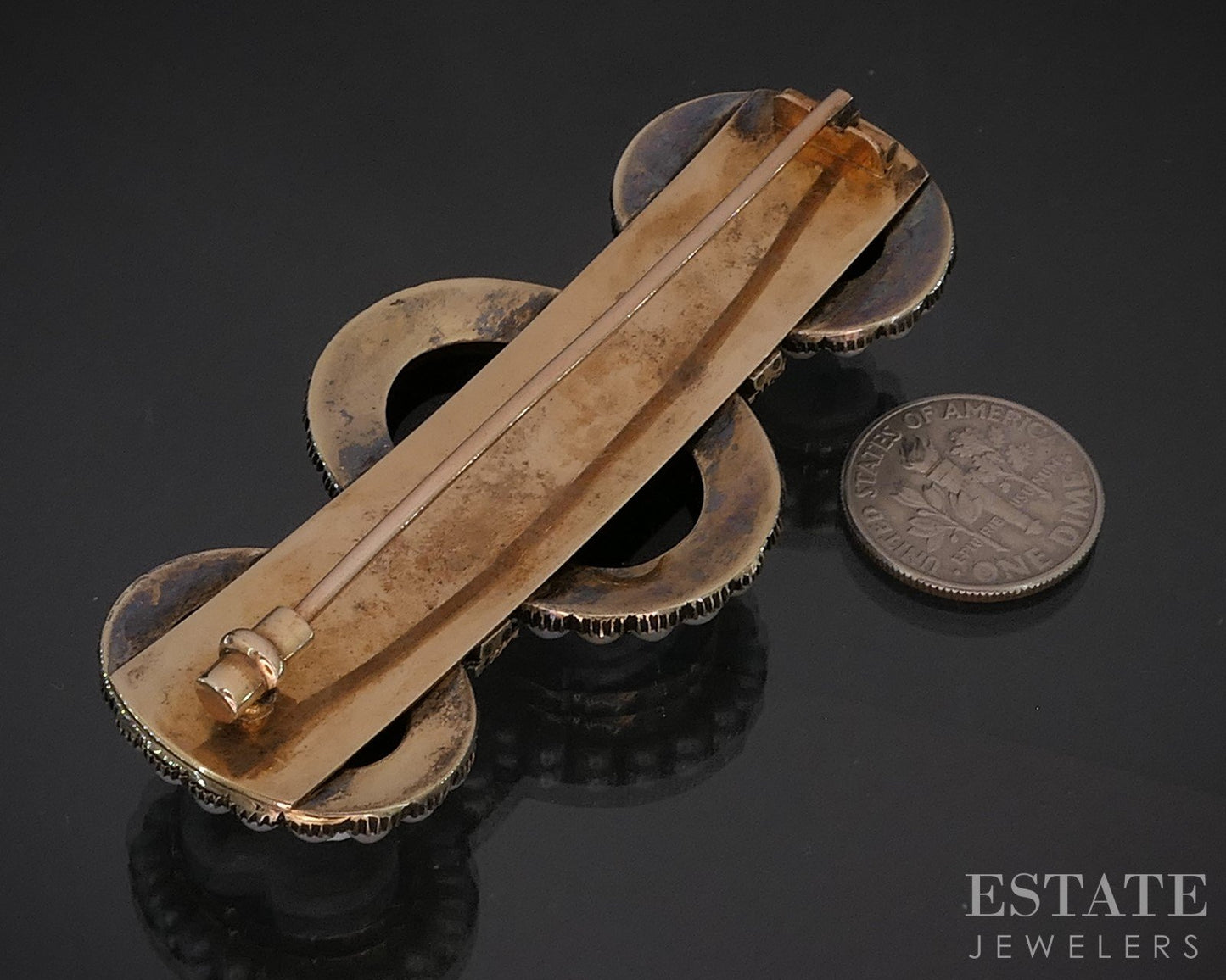 Antique Victorian 12k Yellow Gold Natural Cameo & Pearl Pin Brooch 33.7g i20415