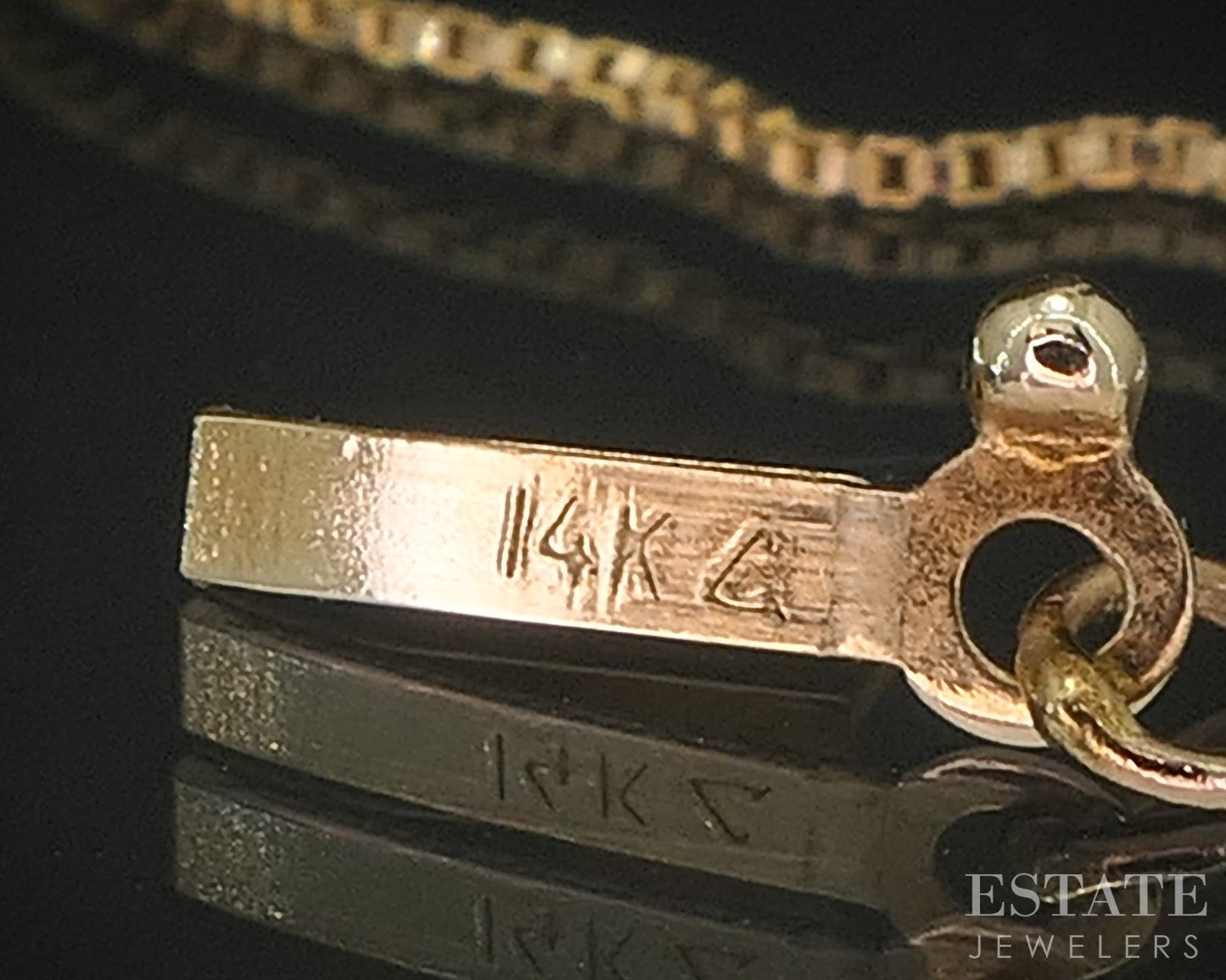 14k Yellow Gold Oval Natural .34ctw Diamond Ladies Necklace 3.7g 20"L i20423