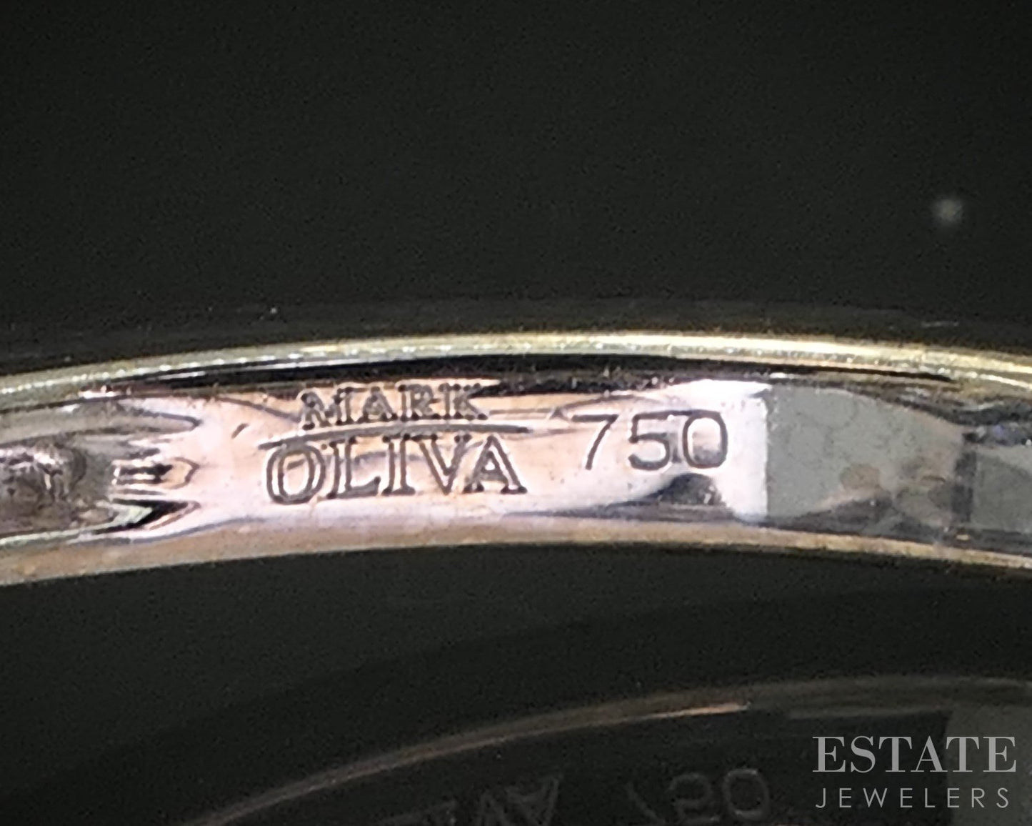 18k White Gold Natural .60ctw Fancy Yellow Diamond Engagement Ring 3.4g i20422