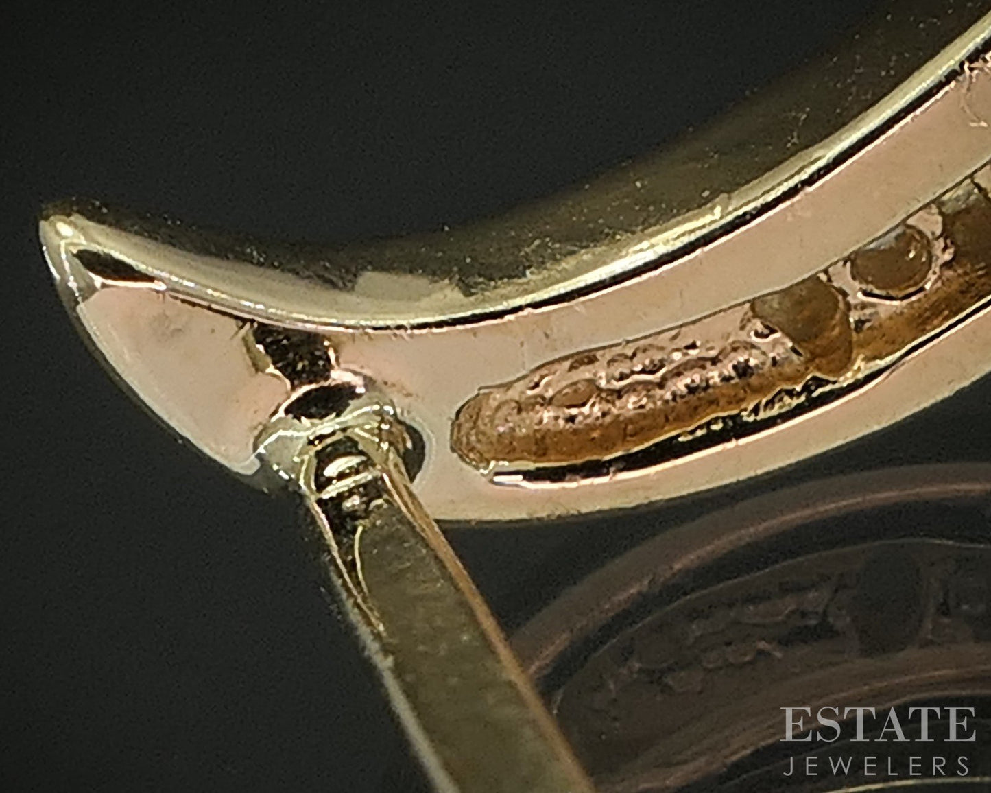 14k Yellow & White Gold Natural .30ctw Diamond Freeform Earrings 5.3g i20428