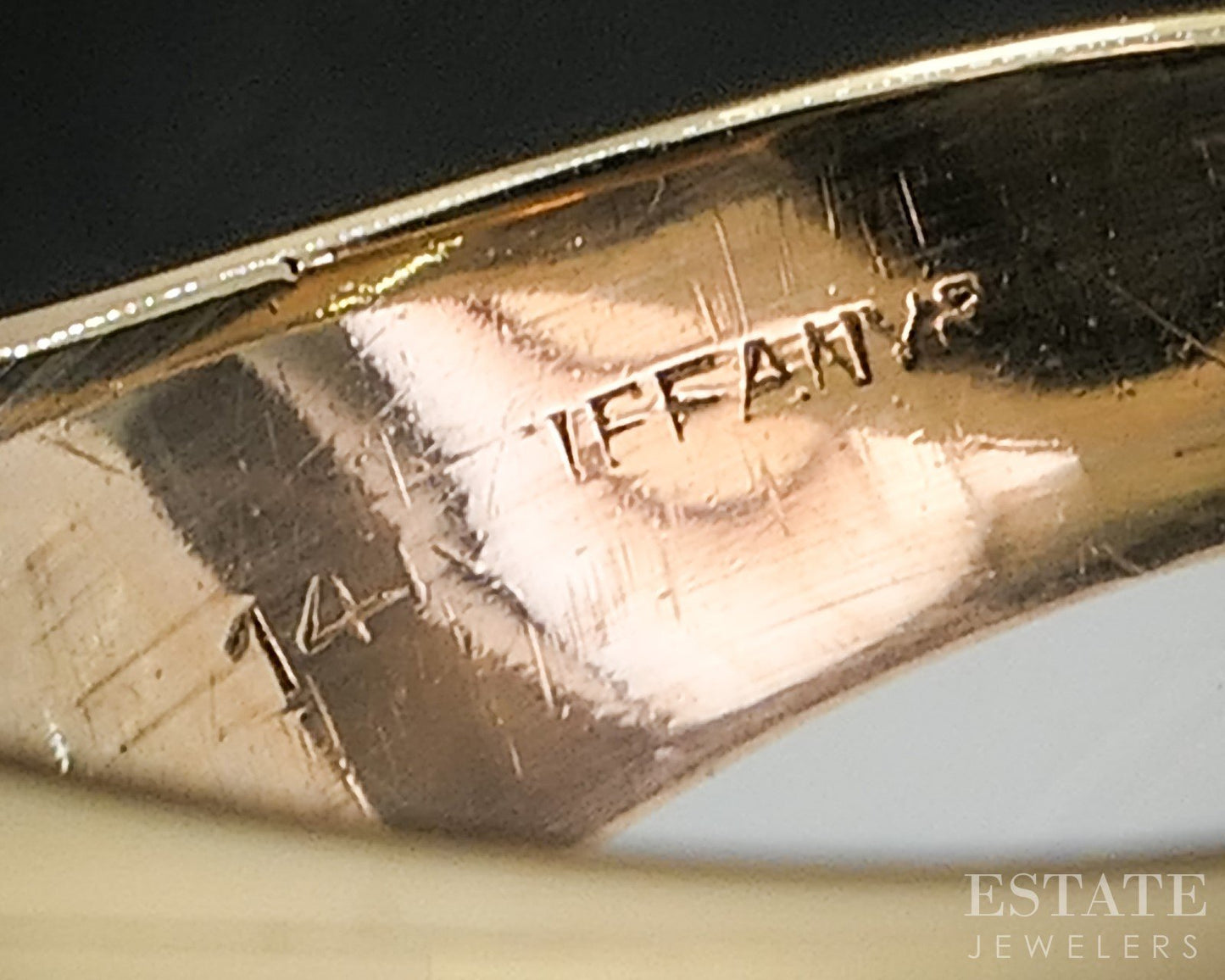 14k Yellow Gold Tiffany & Co. Black Onyx Classic Mens Ring 15.6g i20476