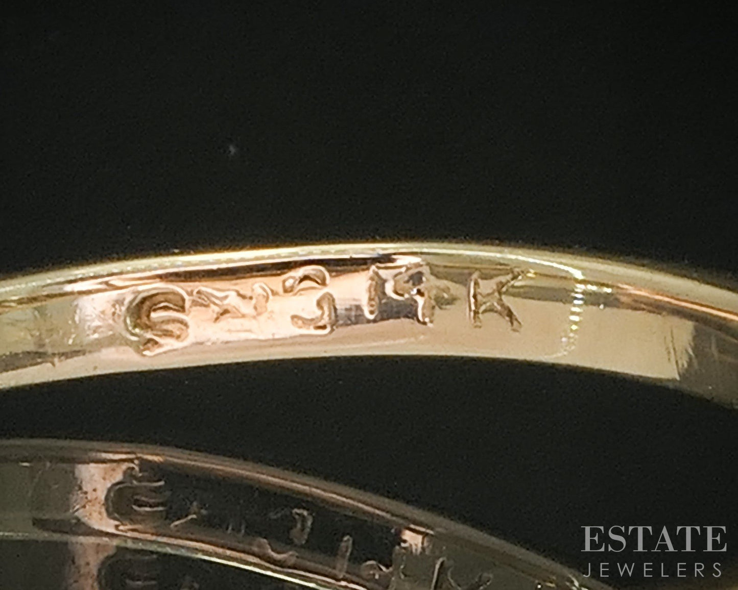 Antique 14k Yellow Gold European Natural .78ct Diamond Solitaire Ring i20480