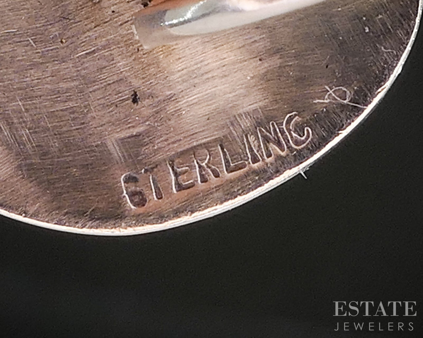 Vintage Sterling Silver Enameled Oval Leverback Earrings 3.4g i20475