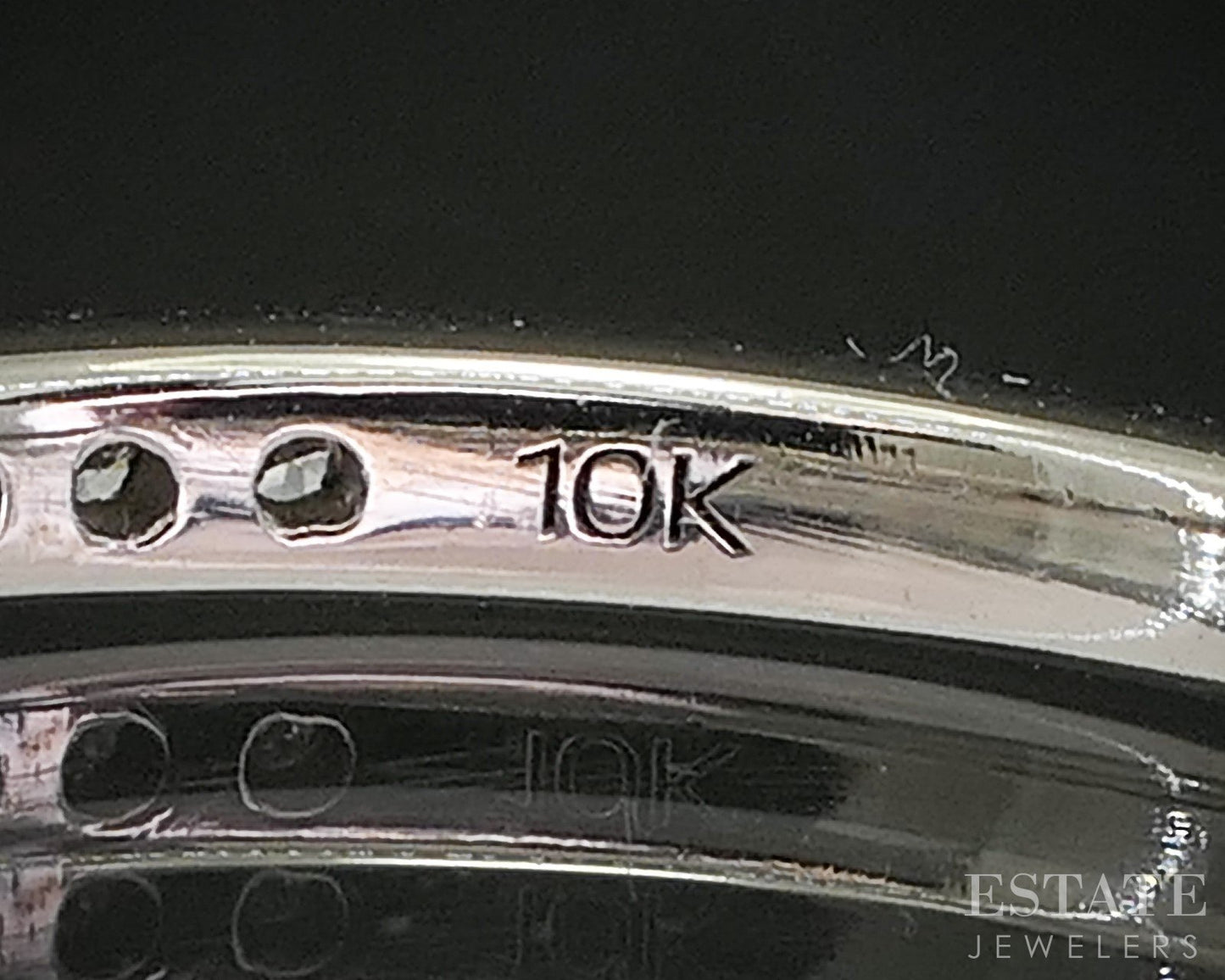 10k White Gold Natural .06ctw Diamond Ladies Wedding Band 1.8g i20474
