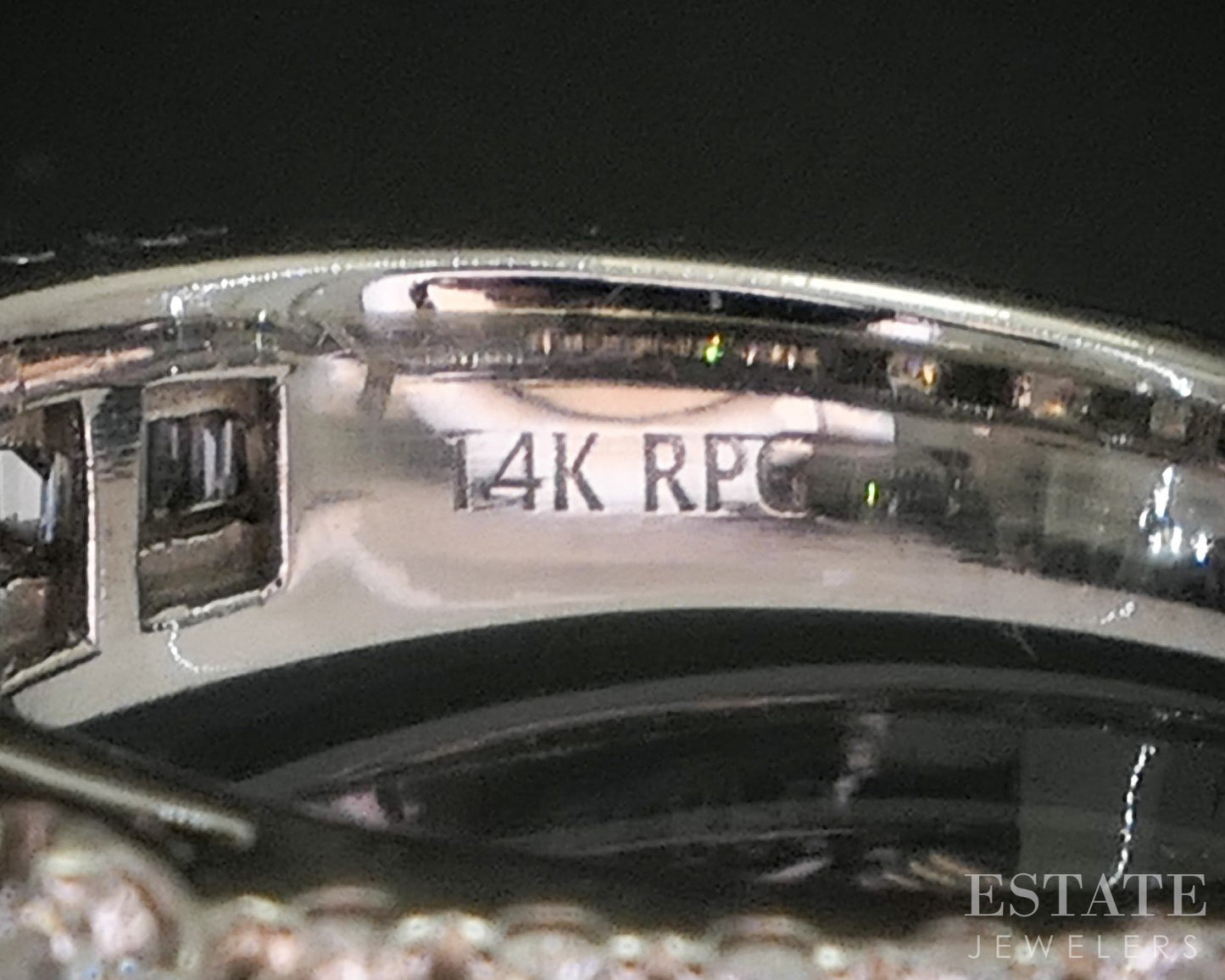 14k White Gold Emerald Natural 1.46ctw Diamond Halo Engagement Ring 6.4g i20465