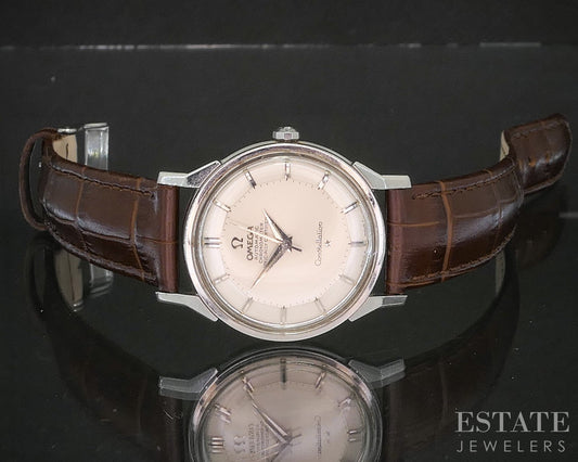 Vintage 1966 Omega Constellation Pie Pan Stainless Cal. 551 Mens Watch p15030